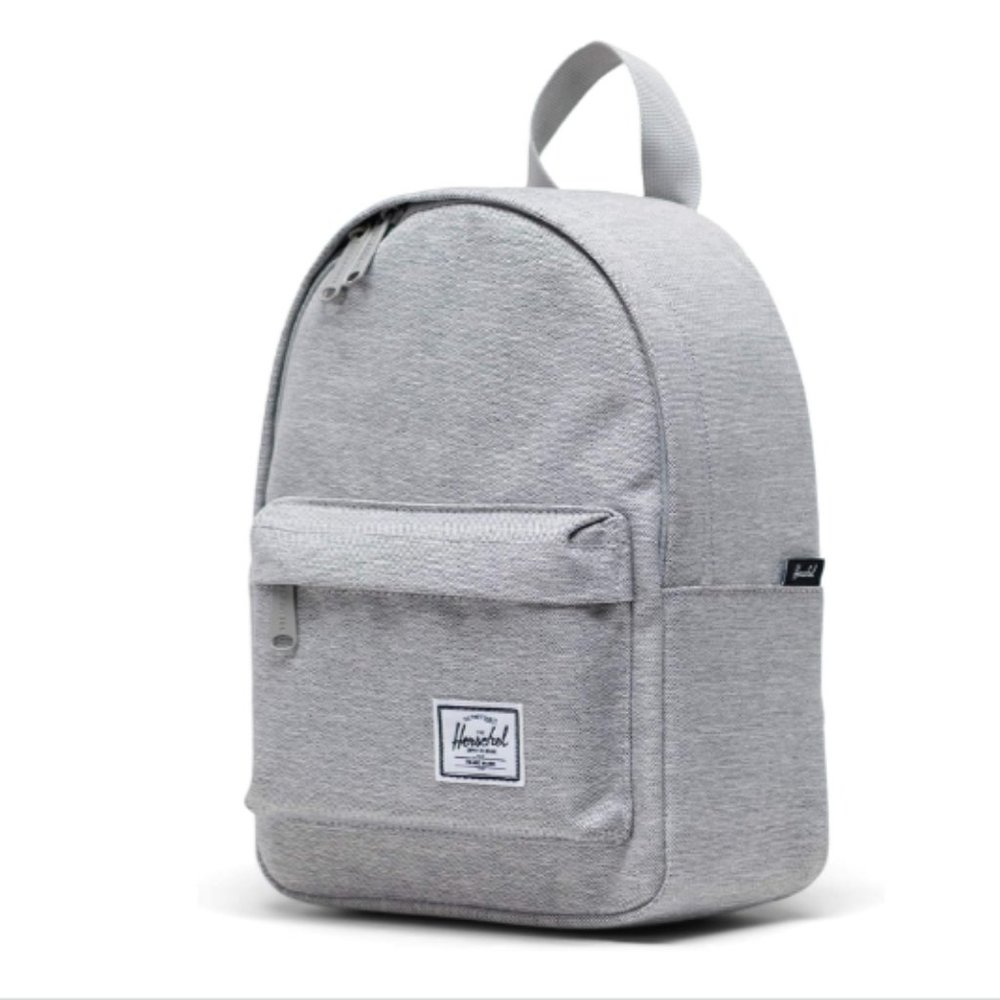 Herschel Classic Mini Backpack, Light Grey Crosshatch